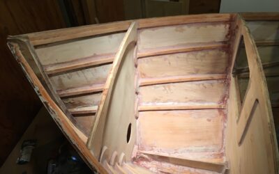 Boatbuilding means working in tiny spaces